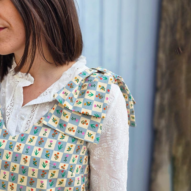 Patron robe L'audacieuse zomom noeud asymétrique