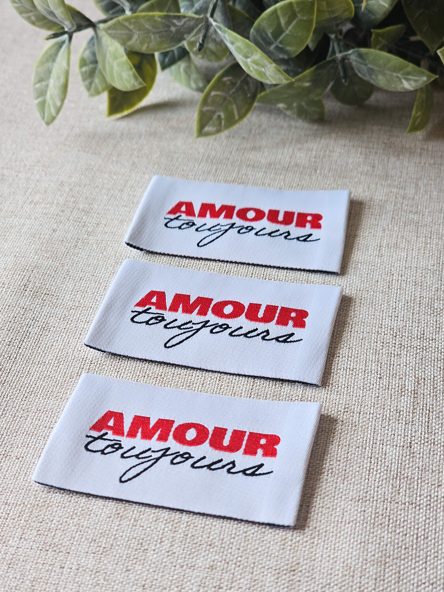 Etiquette à coudre - Amour Toujours – Image 2